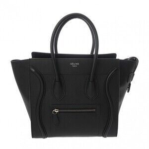 Celine Luggage Shopper Black Drum Calfskin Handbag